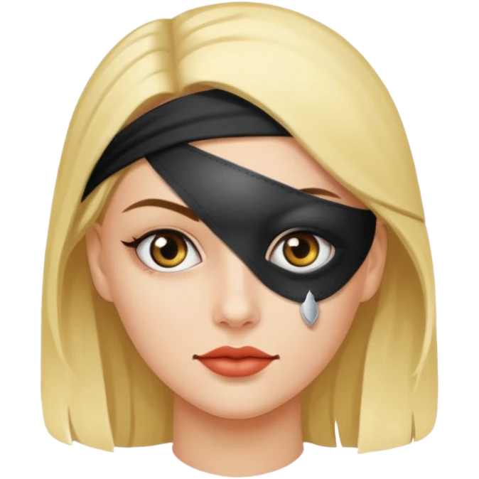 Woman with an eye patch emoji