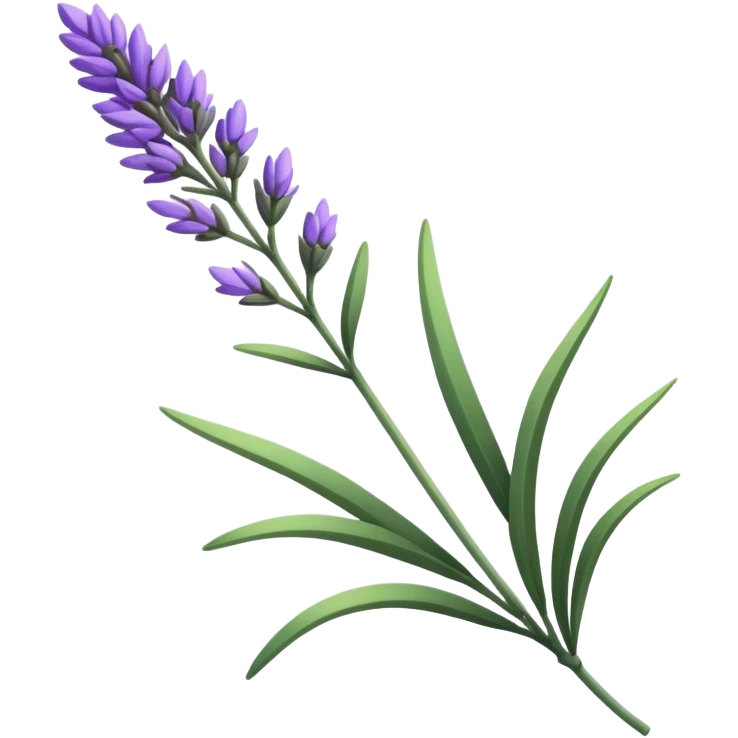 Lavender sprig emoji