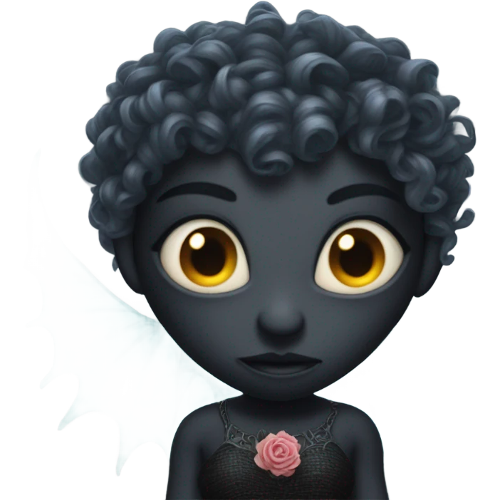 demon in dress in computer emoji
