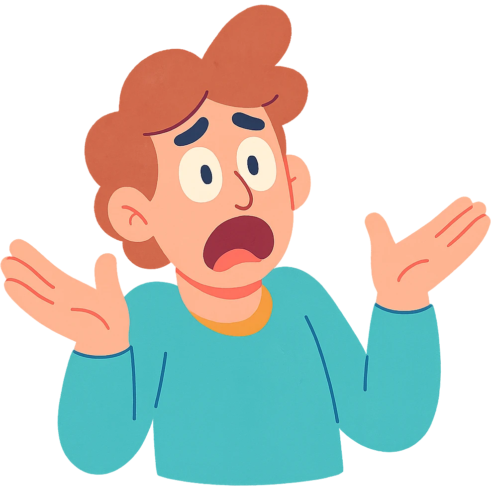 shocked and confused face emoji