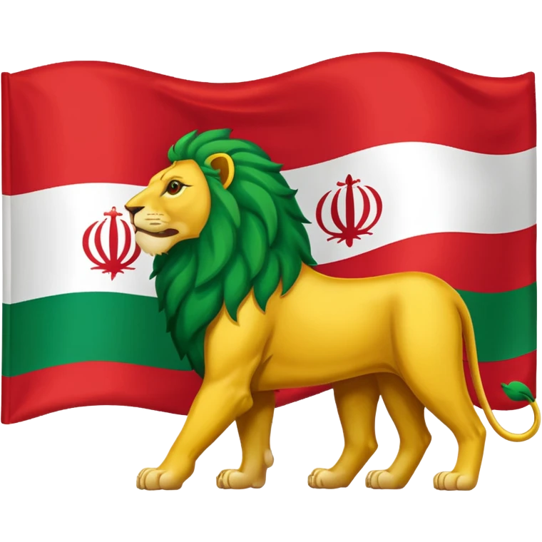 Iran lion sun flag emoji emoji