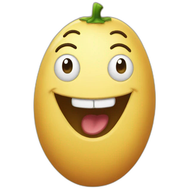 happy bean emoji