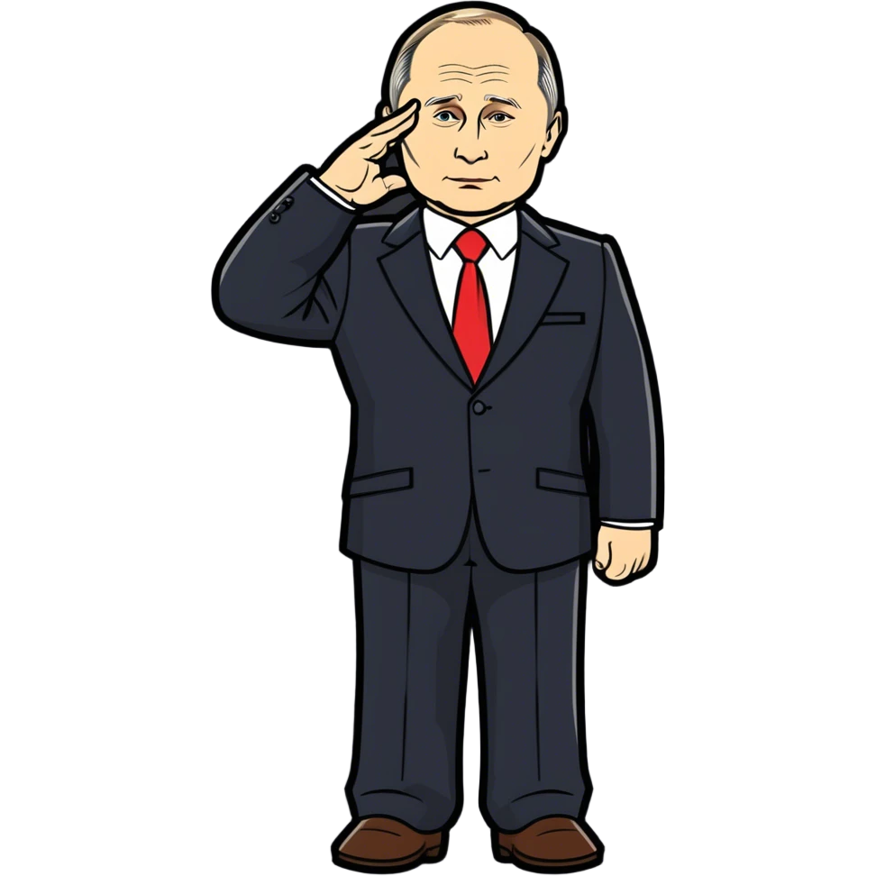 Putin at the Victory Parade emoji