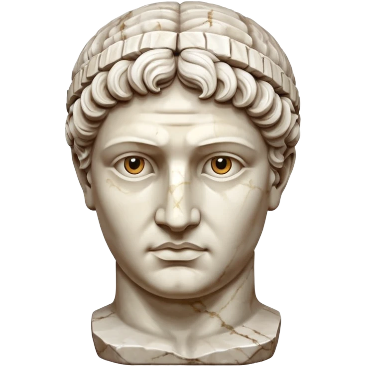 marble greek statue head  emoji