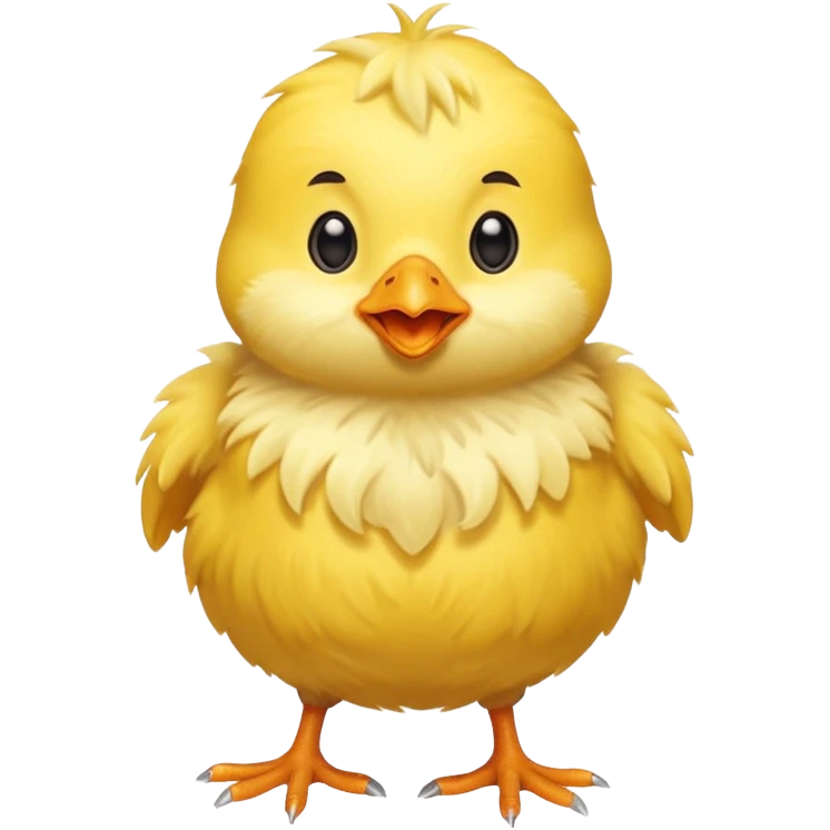 Pulcino saltellante formato ridotto emoji