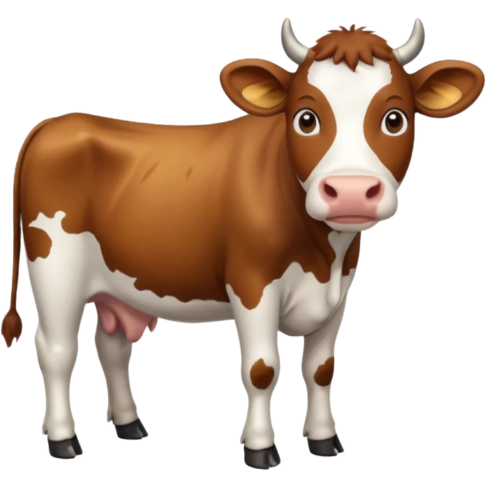 High resolution of A cow emoji