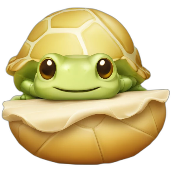 sauterelle sur tortue emoji