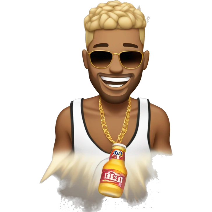 Chris Browncon una corona  emoji
