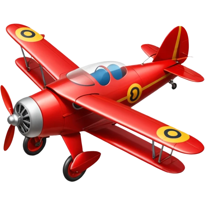 Red bi plane emoji