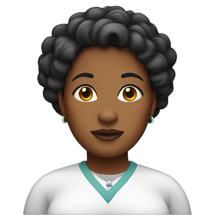 A fat black woman emoji
