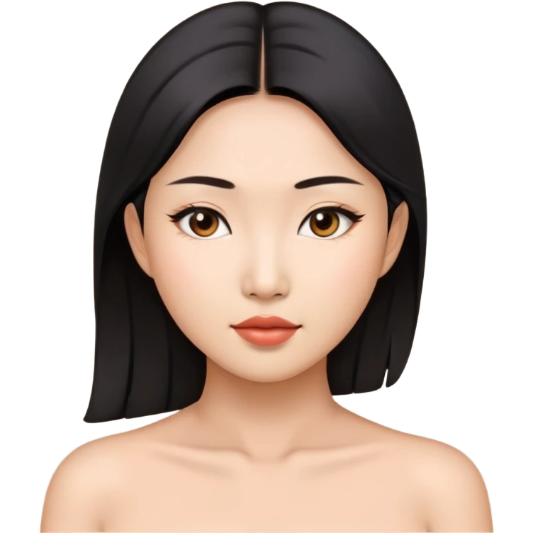 Обнаженная,сексуальная азиатка emoji