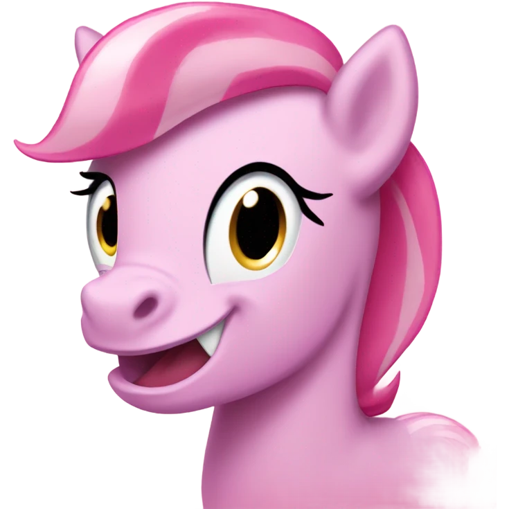 pinky pie from my little pony with sharp tee emoji