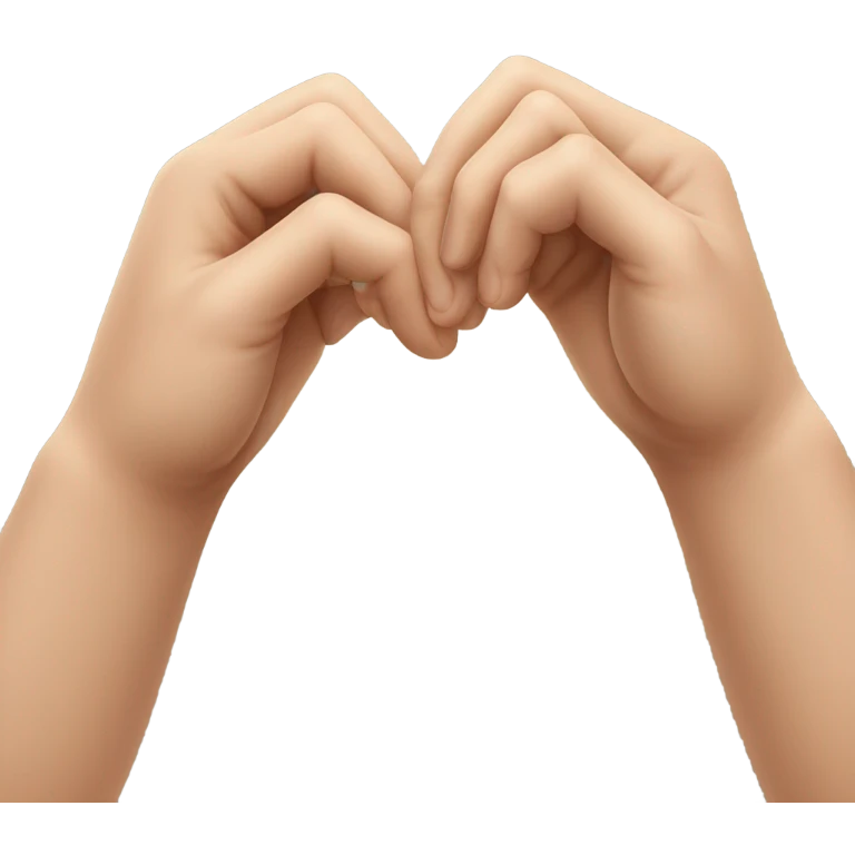 Korean finger hearth emoji