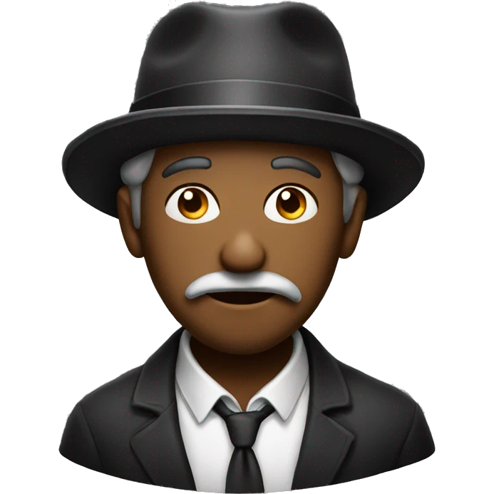 homeless with a bowler hat
 emoji