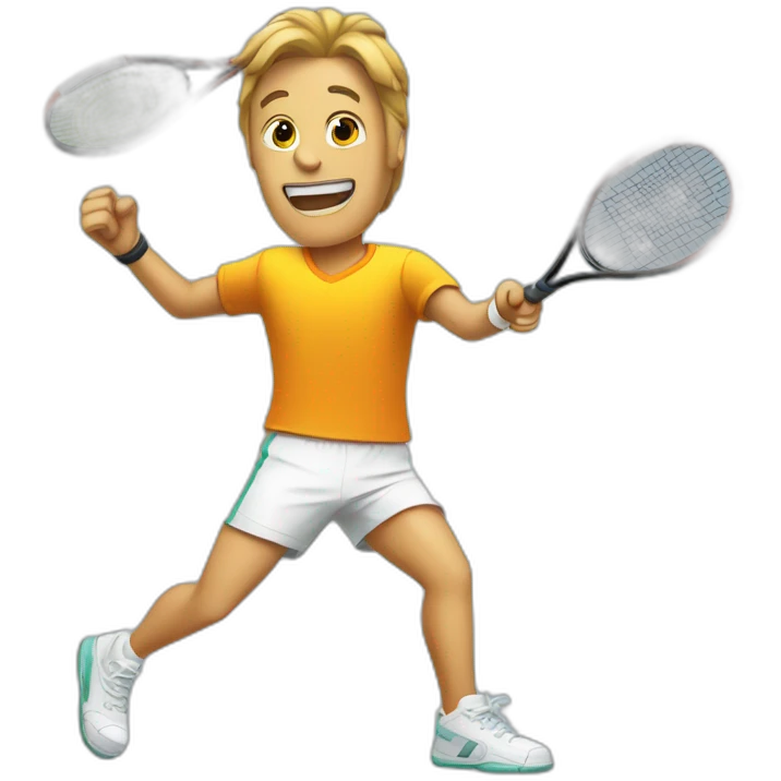 Tennis rocket emoji