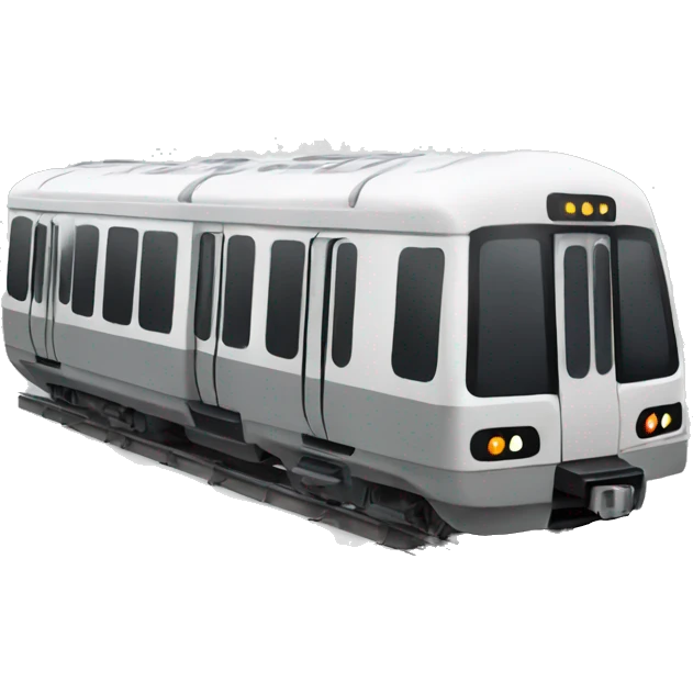 Grey metro train emoji