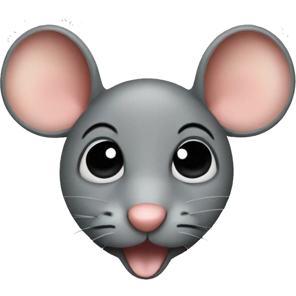 mouse face with large nose emoji