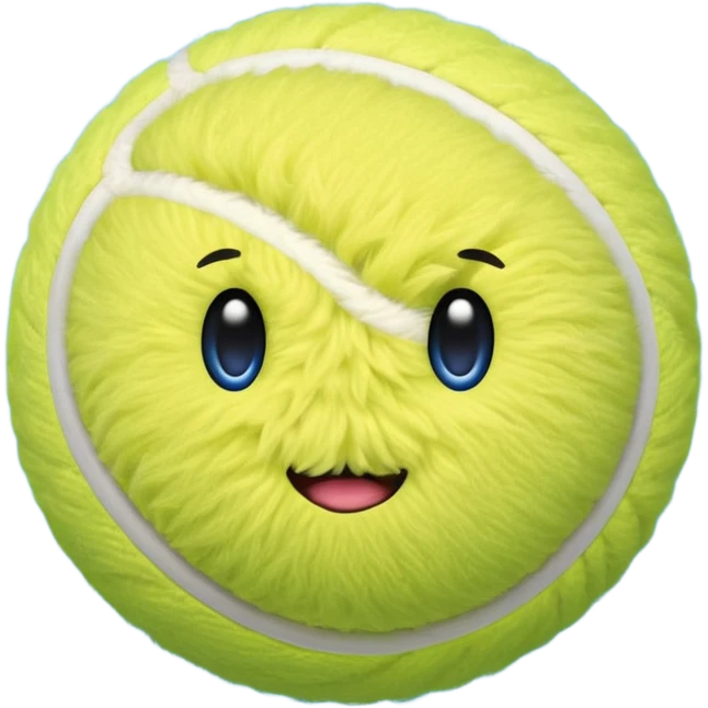 full blue tennis ball emoji