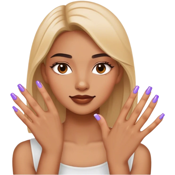 Showing off nails emoji