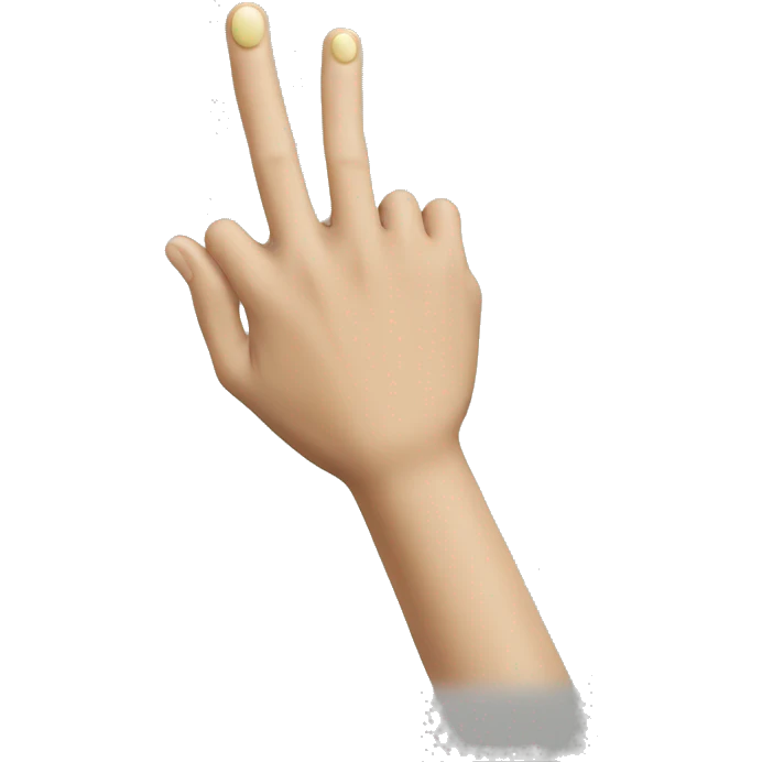 Finger beside index pointing out with ring  emoji