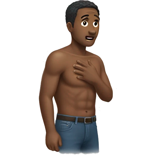 Man hit his chest  emoji