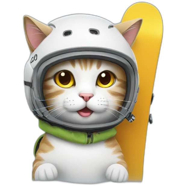 snowboard cat emoji