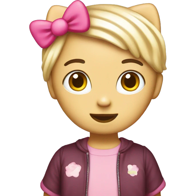 Hello kitty with me emoji