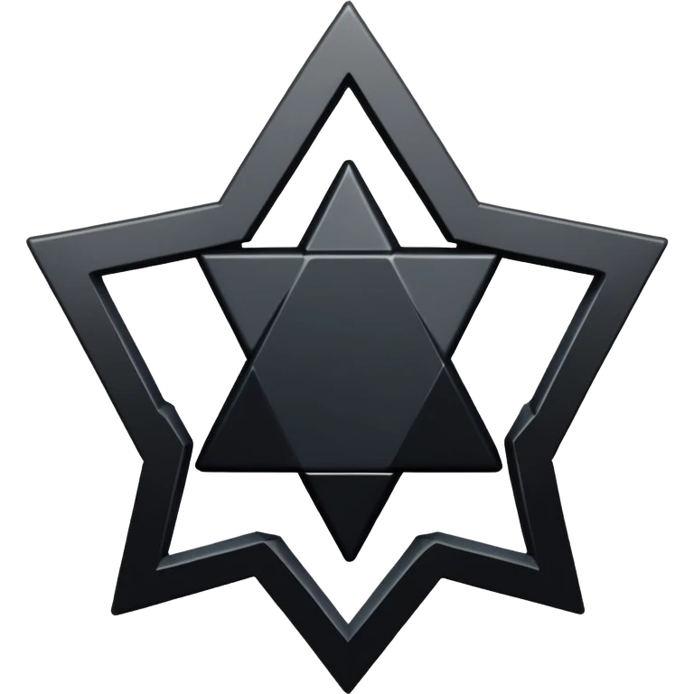 black hexagram emoji