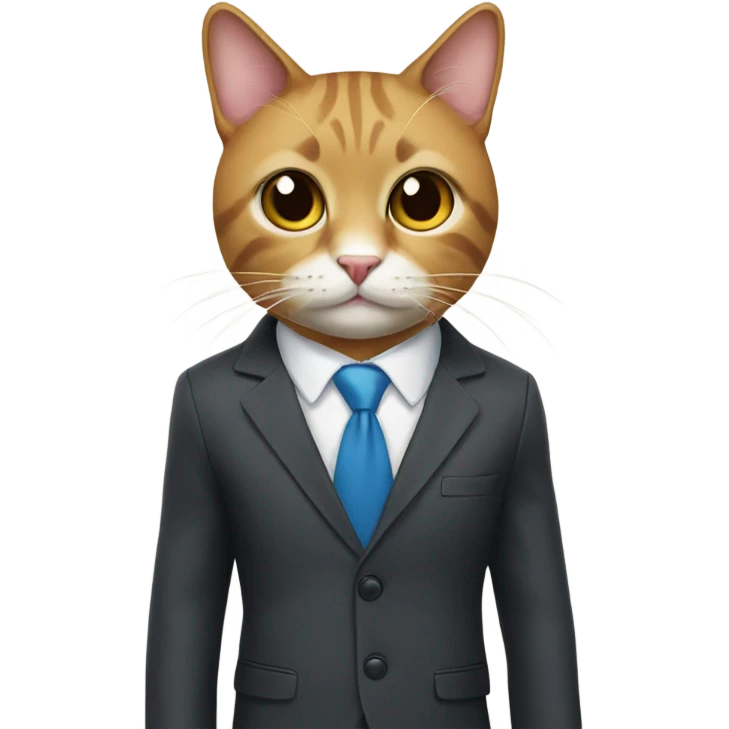 cat wearing a suit  emoji