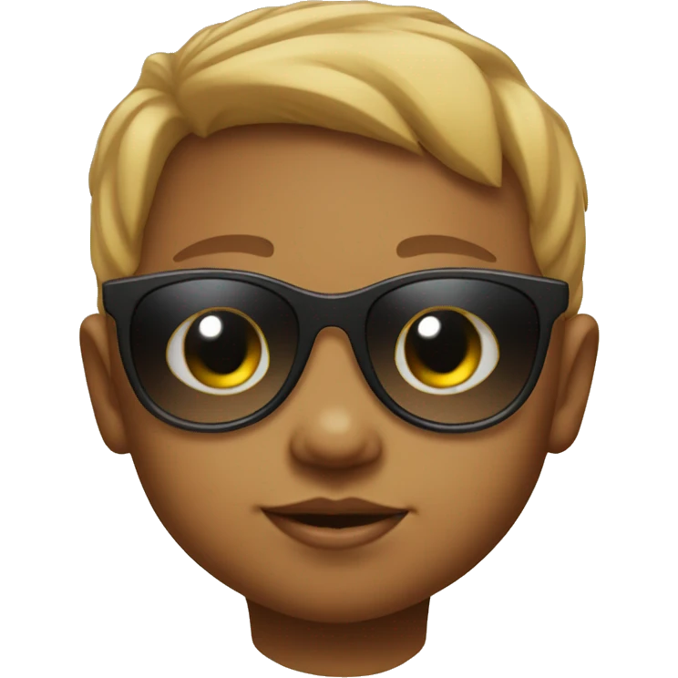 Baby wearing sunglasses emoji