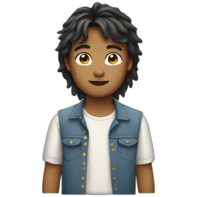 Boy with Mullet emoji