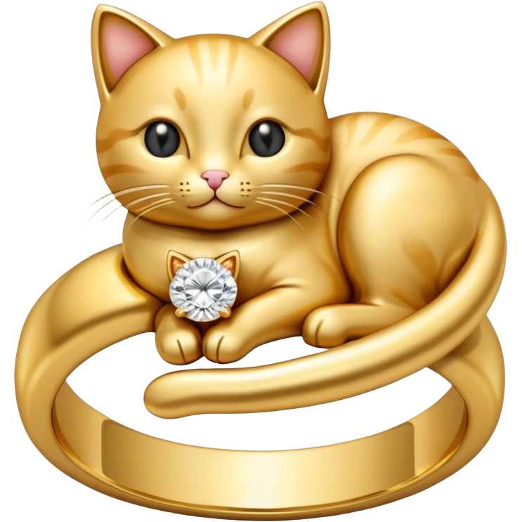 Wedding ring cat emoji