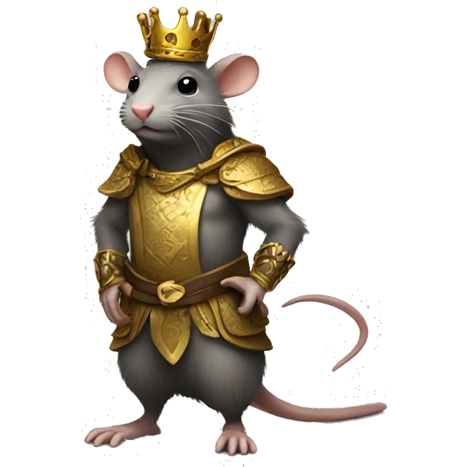 rat king standing emoji