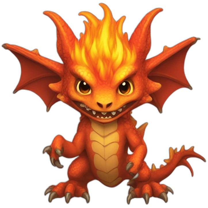 Dracaufeu chromatique emoji
