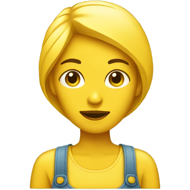 Shopping yellow woman emoji