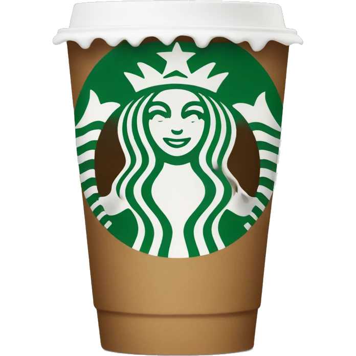Starbucks Christmas coffee emoji