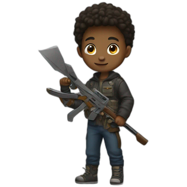 kid with weapon emoji