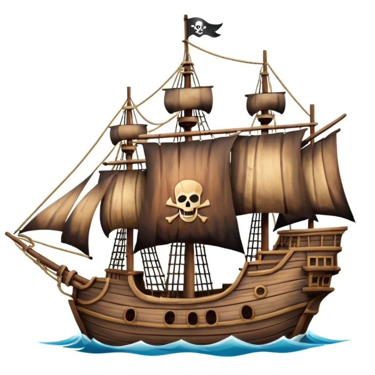 pirate ship emoji