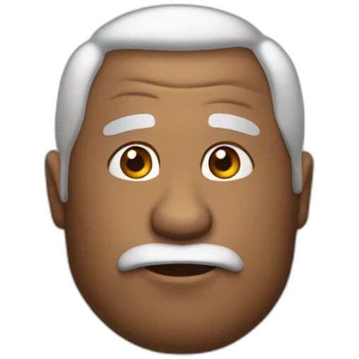 Balled 55 years old man emoji