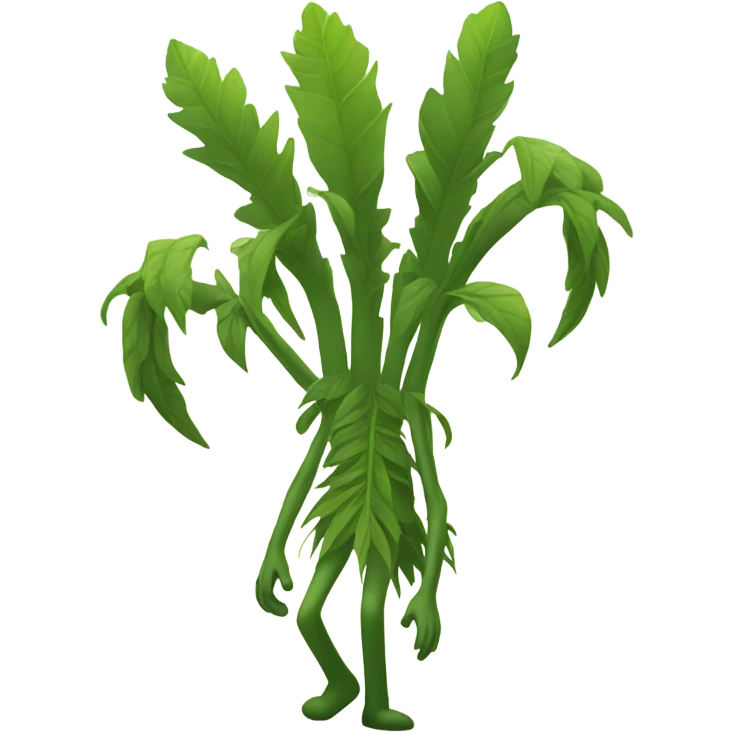 Plants with legs ￼ emoji