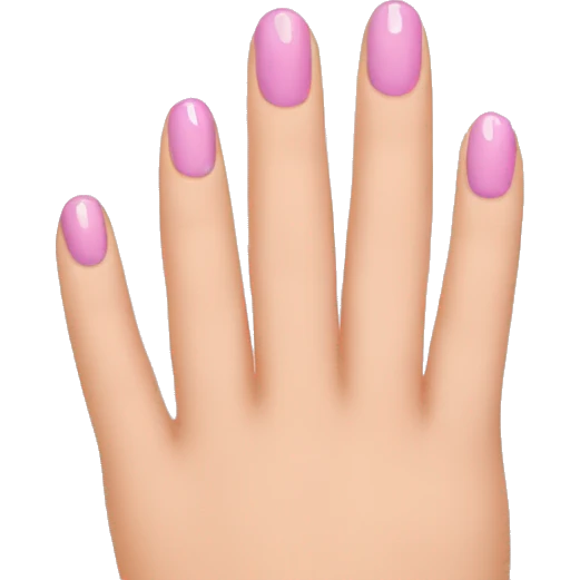 cute finger nails emoji