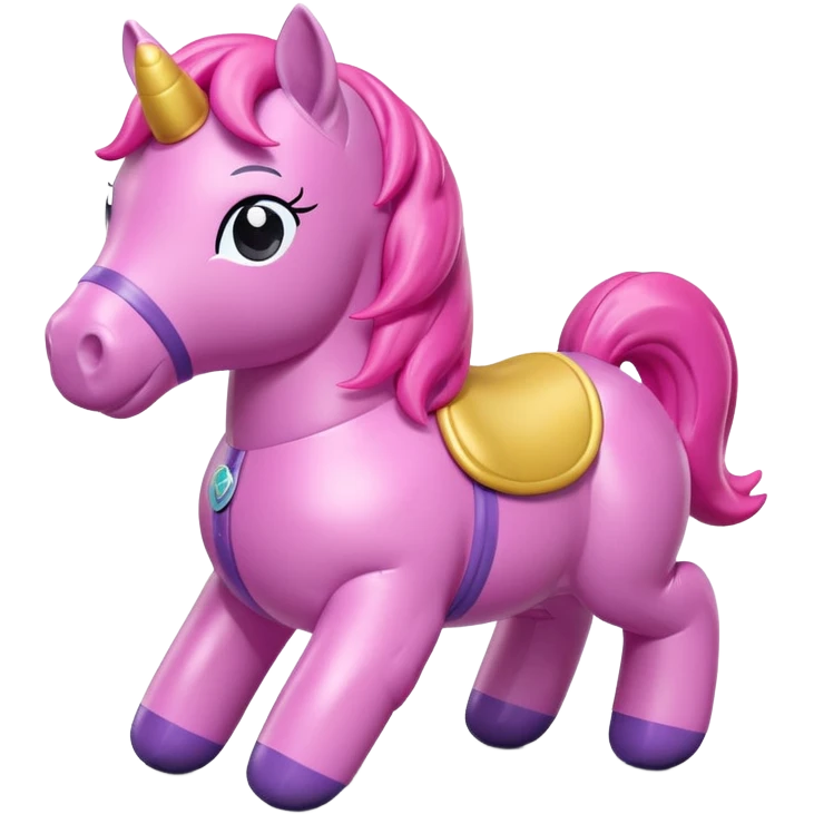 my little pony inflatable vinyl chubby horse toy figurine  emoji