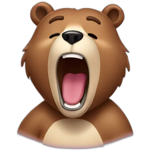 singing bear emoji