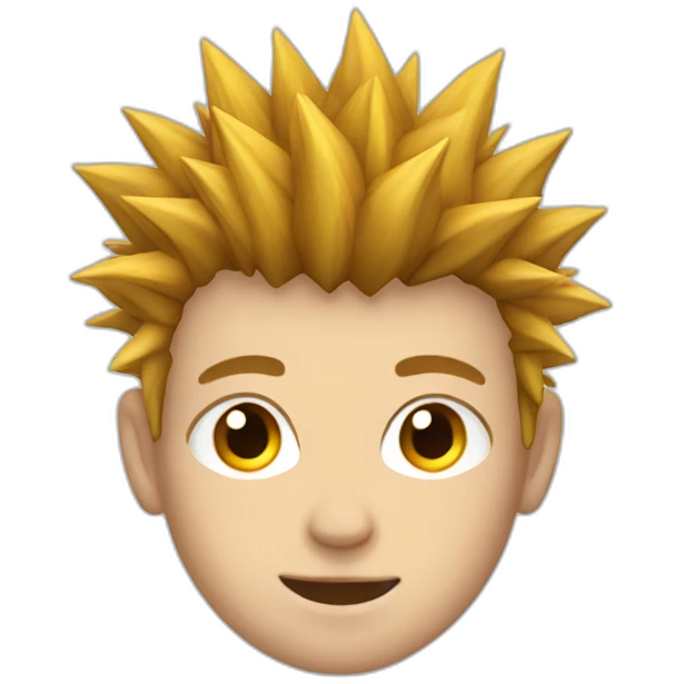 teenage boy with spiky hair and average built emoji