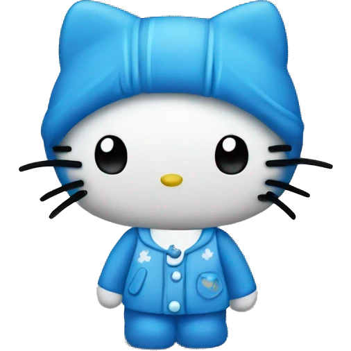 Hello kitty blue 💙 emoji