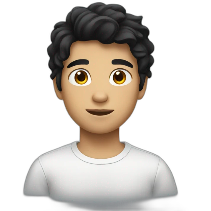 boy with black hair emoji