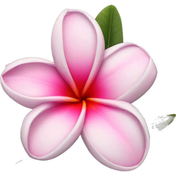 pink plumeria emoji