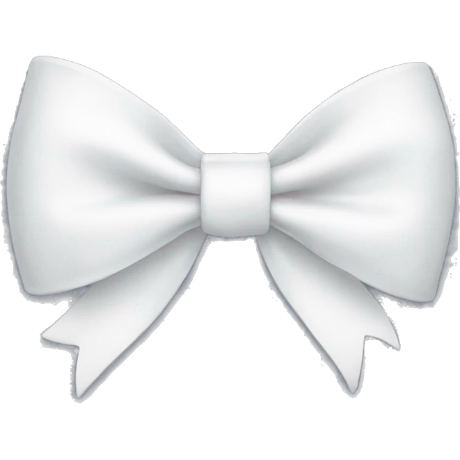 white bow emoji
