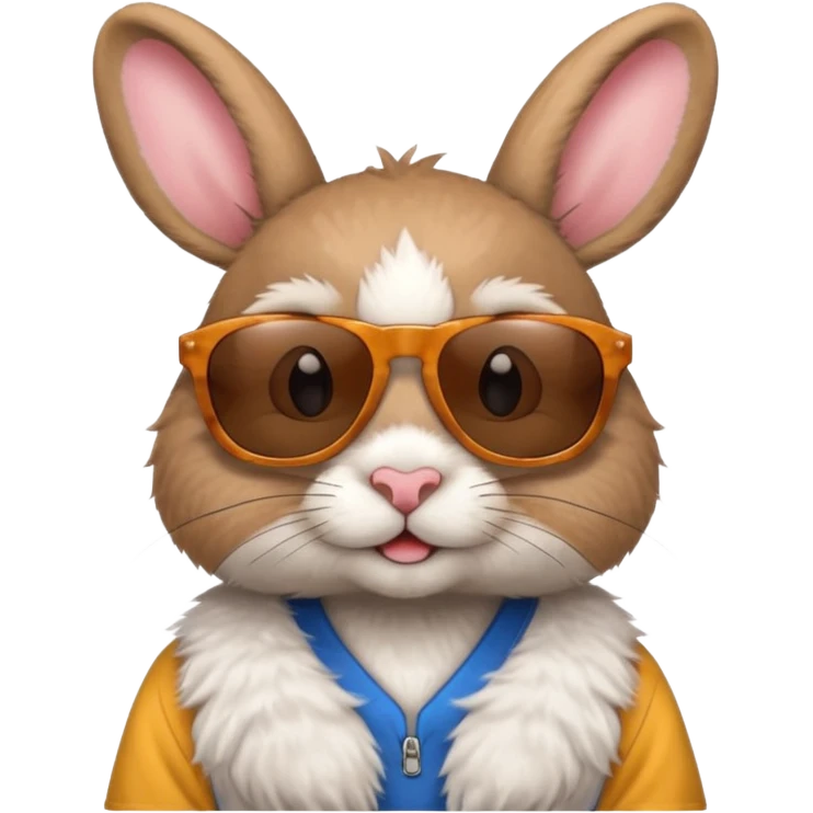 sunglasses rabbit with jersey emoji