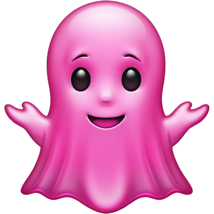 pink snapchat ghost emoji